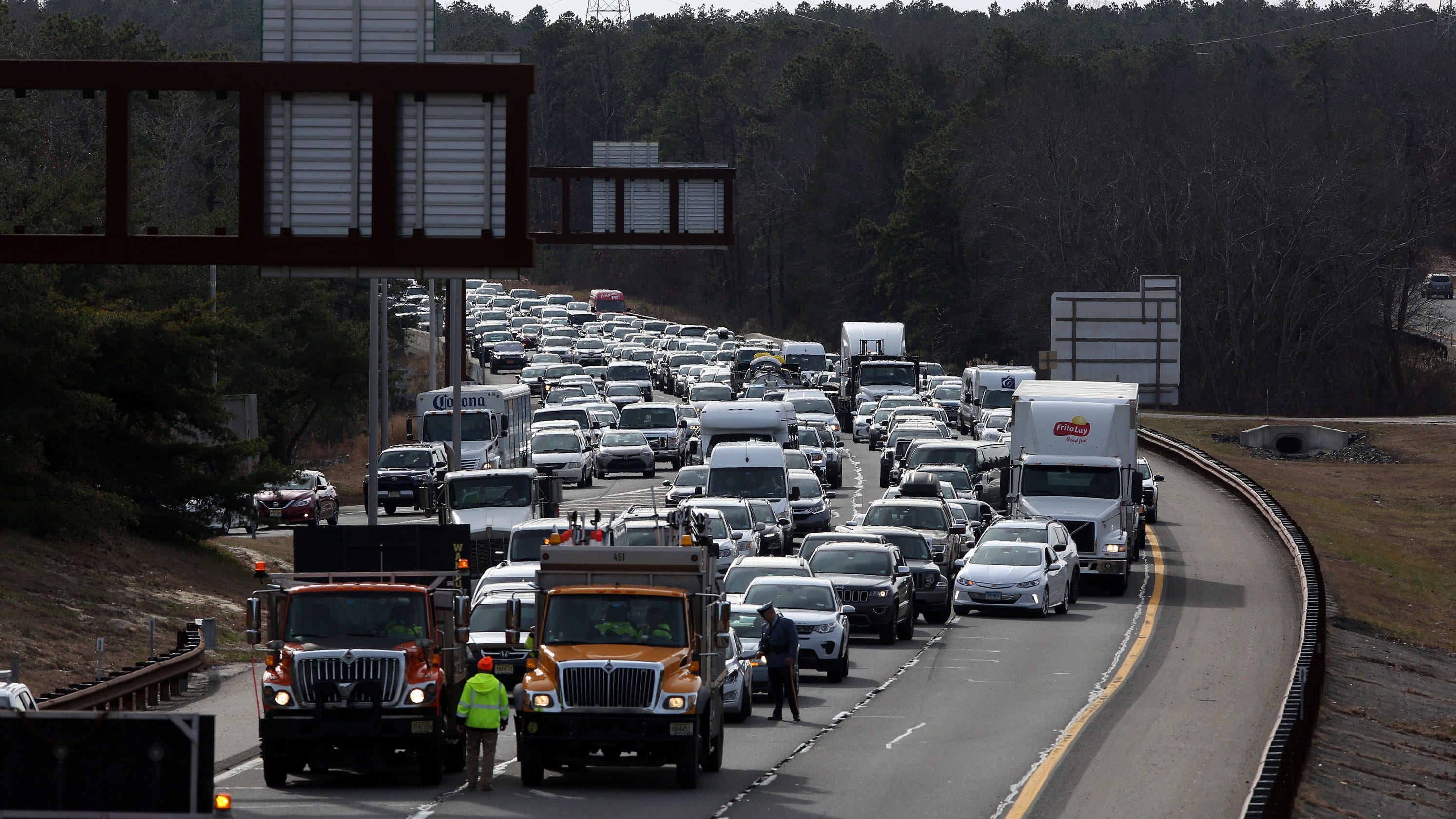 Garden State Parkway Truck Crash All Northbound Lanes Reopen In Lacey