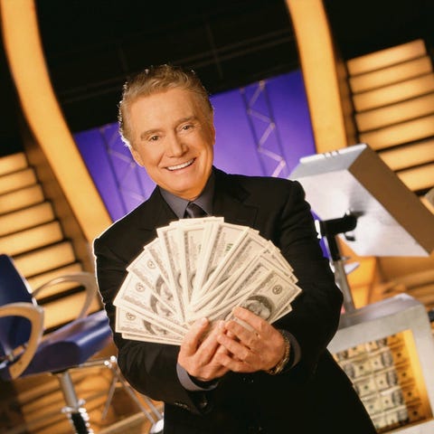 Regis Philbin as host of "Who Wants to Be a...