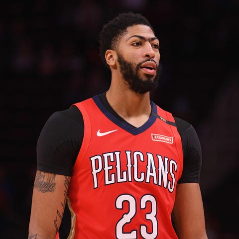 New Orleans Pelicans forward Anthony Davis during...