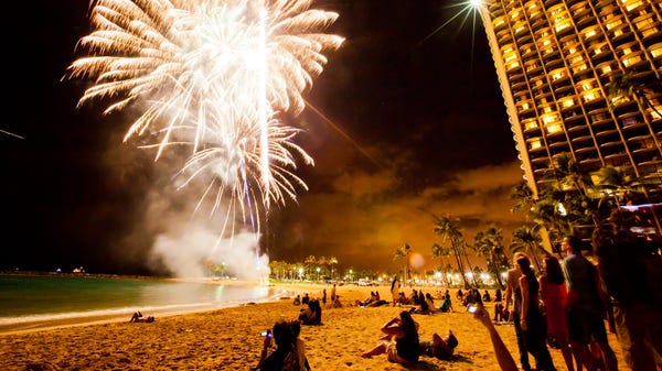 Hawaii, the last U.S. state to celebrate New...