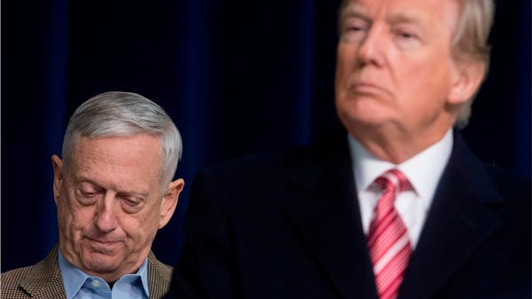 Defense Secretary Jim Mattis cited policy...
