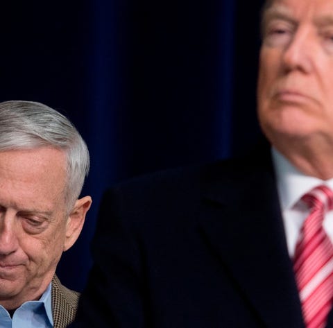 Defense Secretary Jim Mattis cited policy...