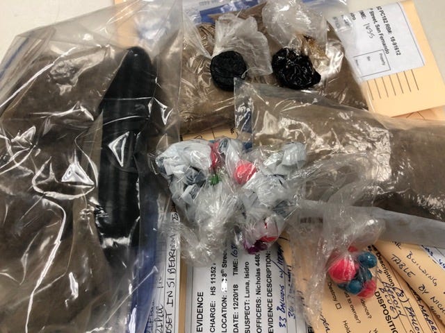 This is some of the heroin seized during searches Thursday by Ventura County authorities.