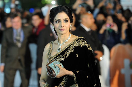 Sridevi attends the premiere of her film "English Vinglish" on Sept. 14, 2012, in Toronto, Canada.