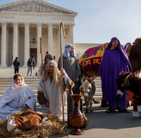 Outside the Supreme Court on Dec. 12, 2018.