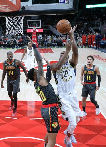 Image result for atlanta hawks against indiana pacers