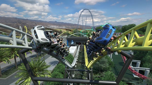 West Coast Racers at Six Flags Magic Mountain in...