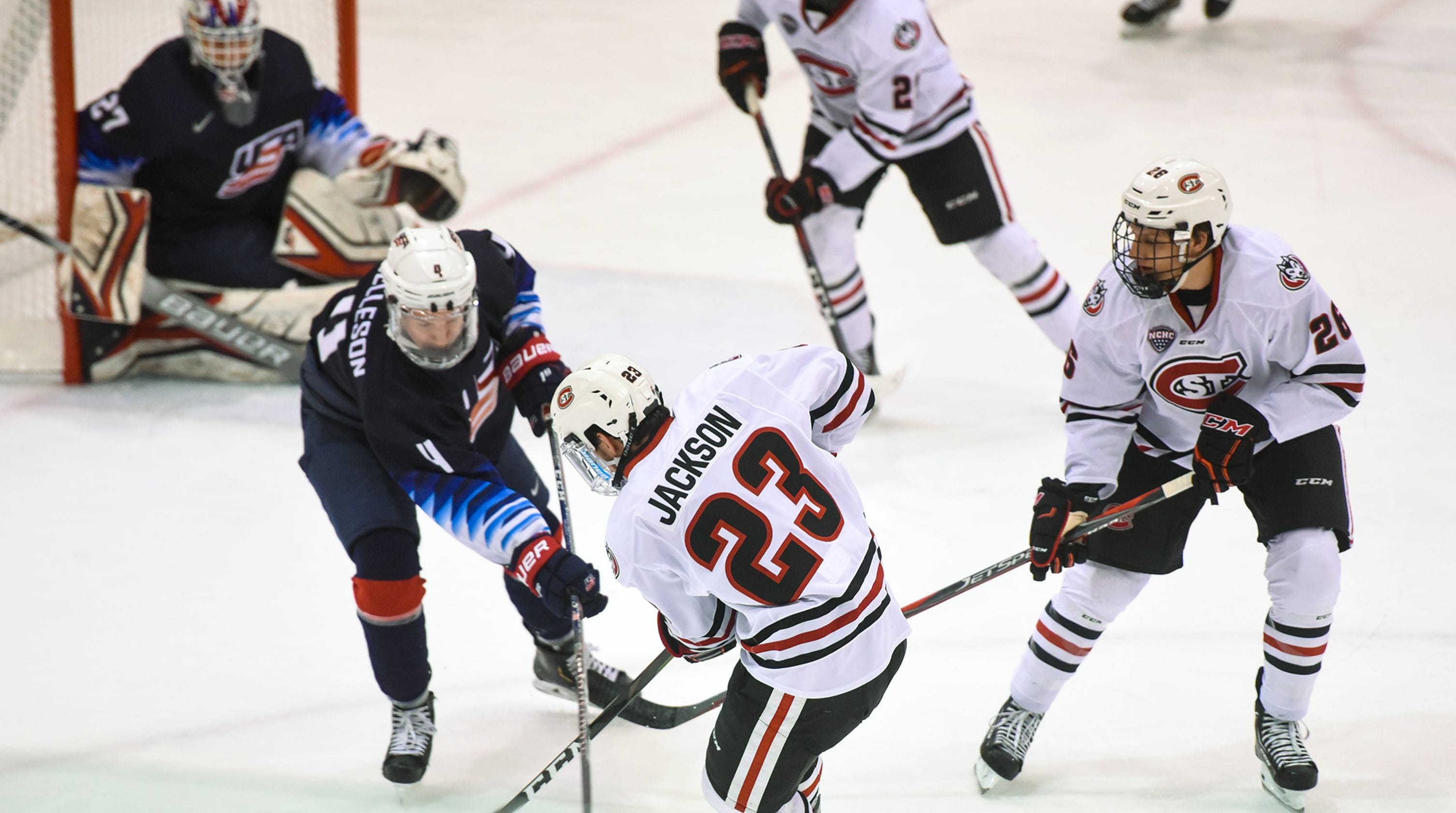St. Cloud State shakes off rust in exhibition3010 x 1680