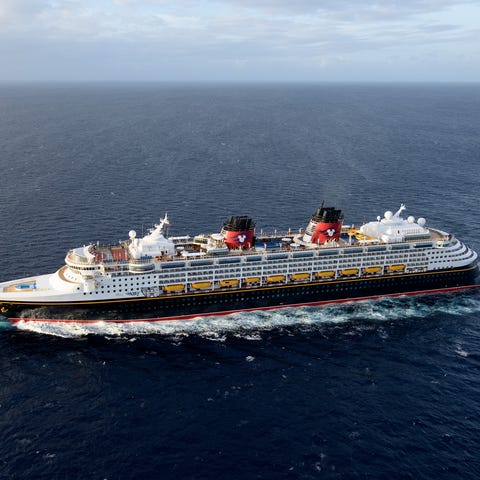 The Disney Wonder, one of the Disney Cruise Line c