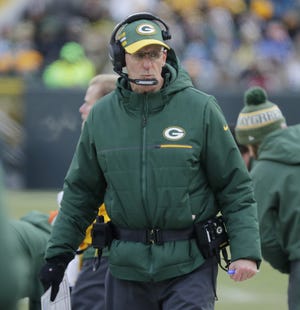 Green Bay Packers head coach Joe Philbin walks along the sideline during the fourth quarter against the Detroit Lions at Lambeau Field on Sunday, December 30, 2018 in Green Bay, Wis.
Adam Wesley/USA TODAY NETWORK-Wis
