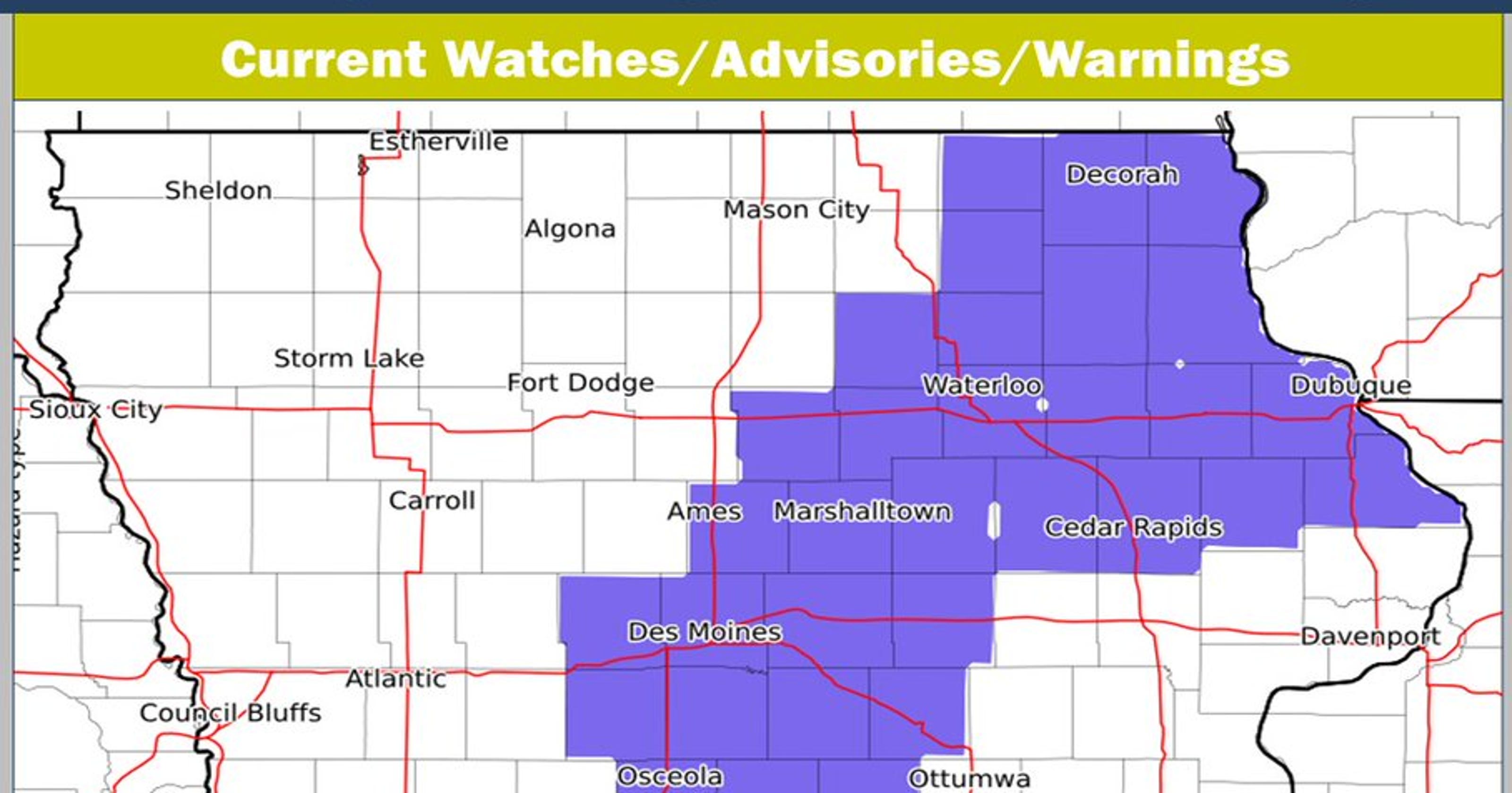 Iowa Dot Current Road Conditions