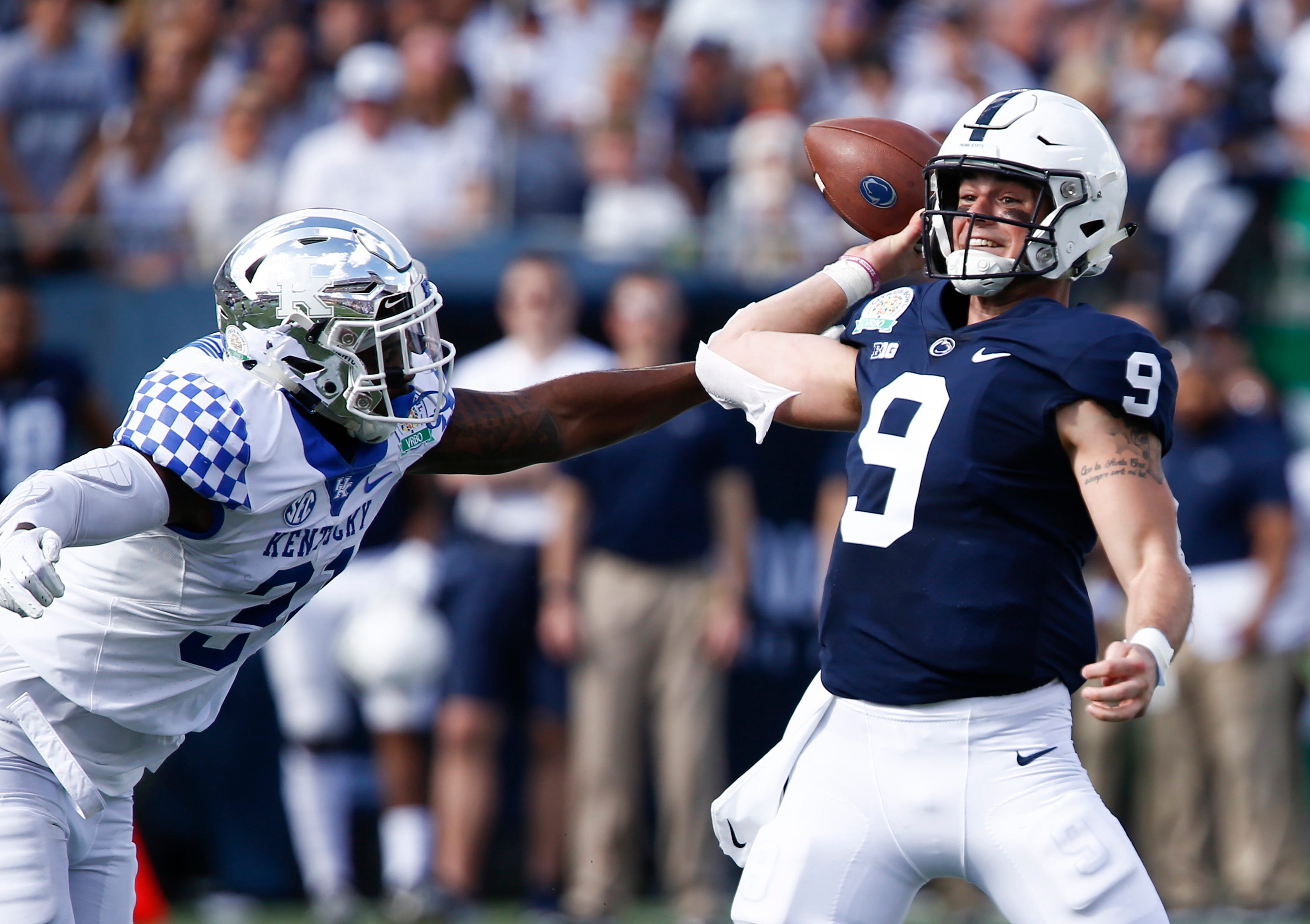 Penn State Football Injured Mcsorley Couldn T Finish Desperate Rally