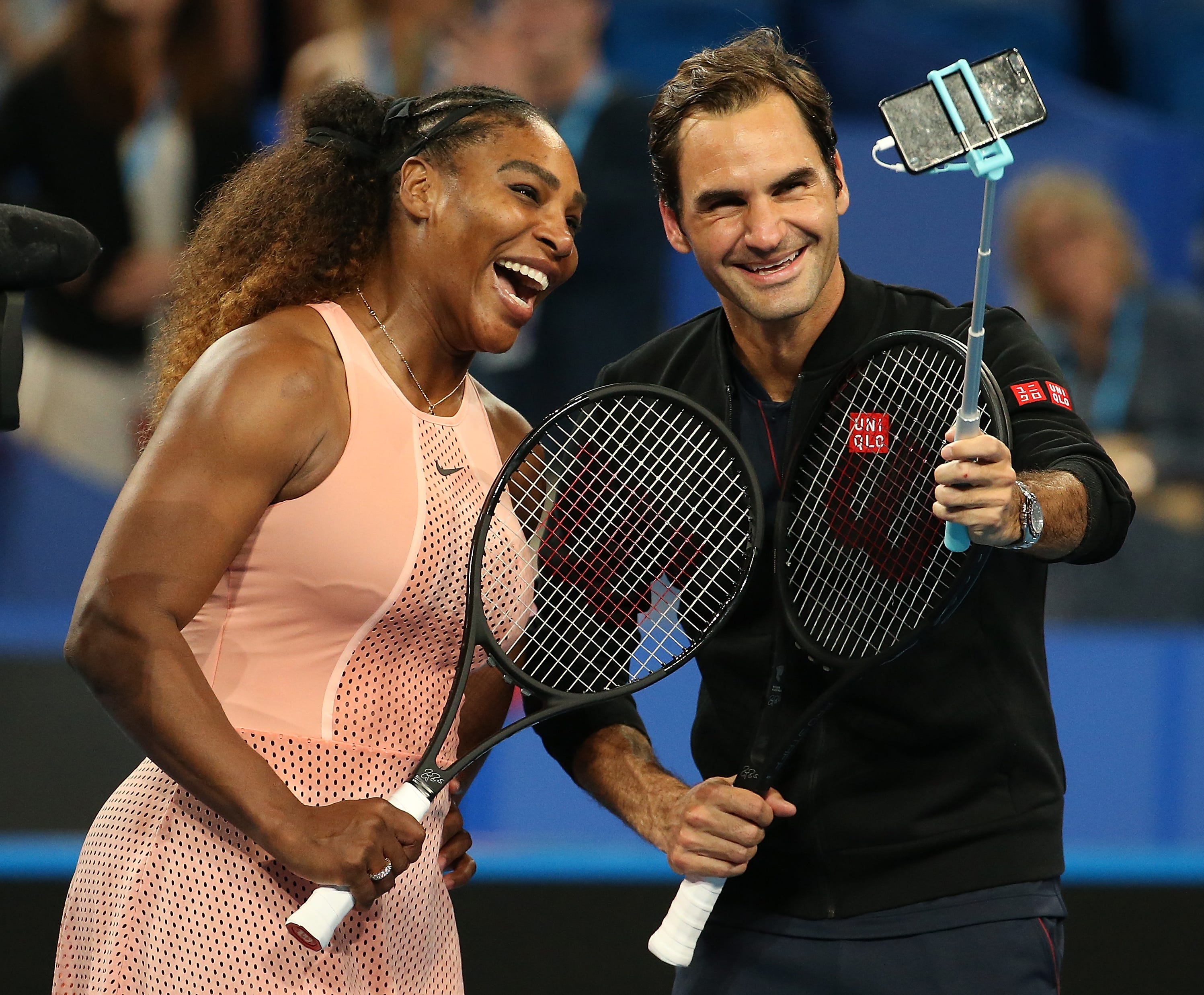 Tennis Roger Federer Tops Serena Williams In Epic Mixed Doubles Match