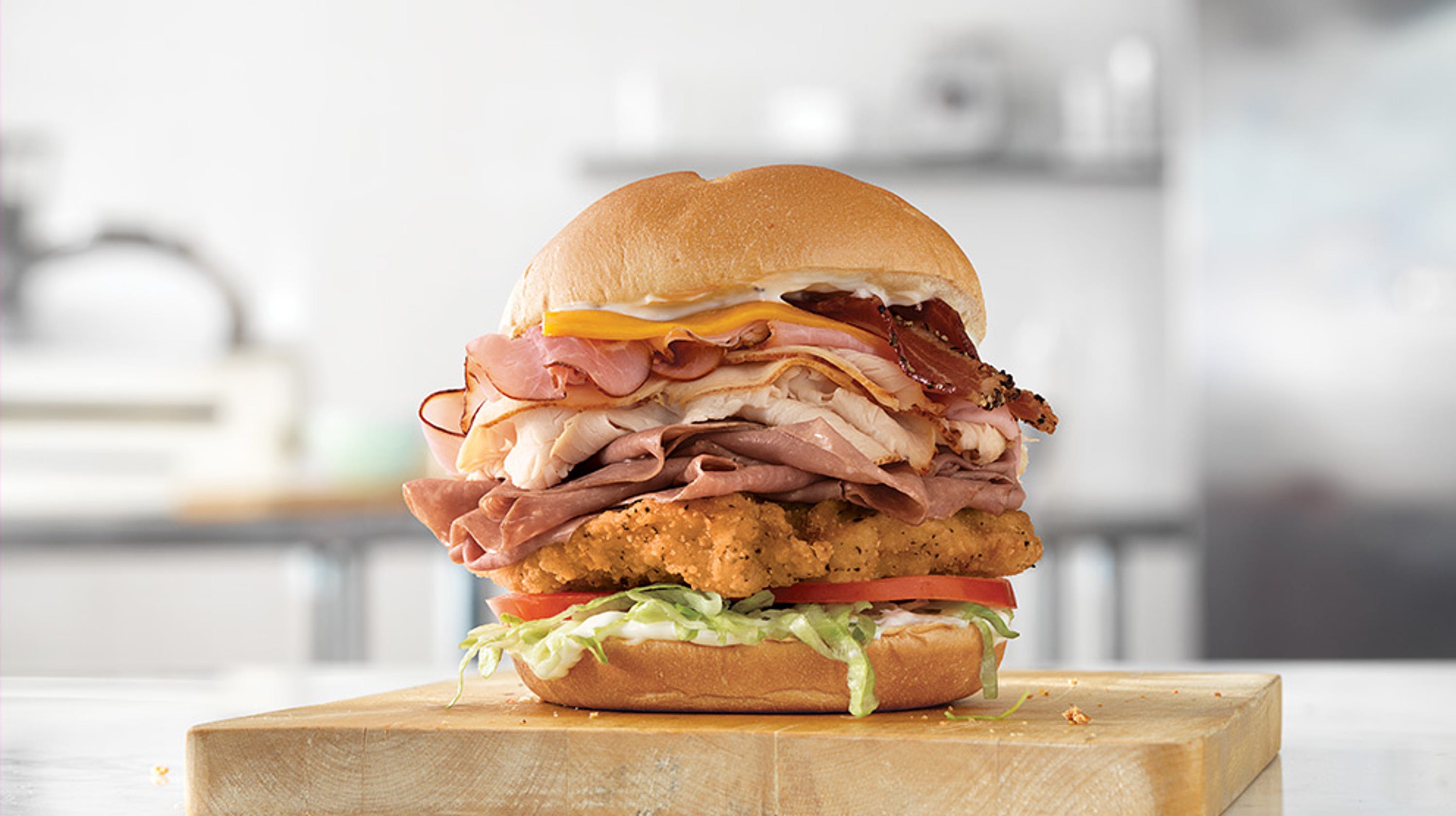 Arby's introduces Five Mega Meat Stack sandwiches