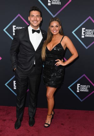 Jax Taylor (L) and Brittany Cartwright attend the People's Choice Awards 2018 at Barker Hangar on November 11, 2018 in Santa Monica, California.