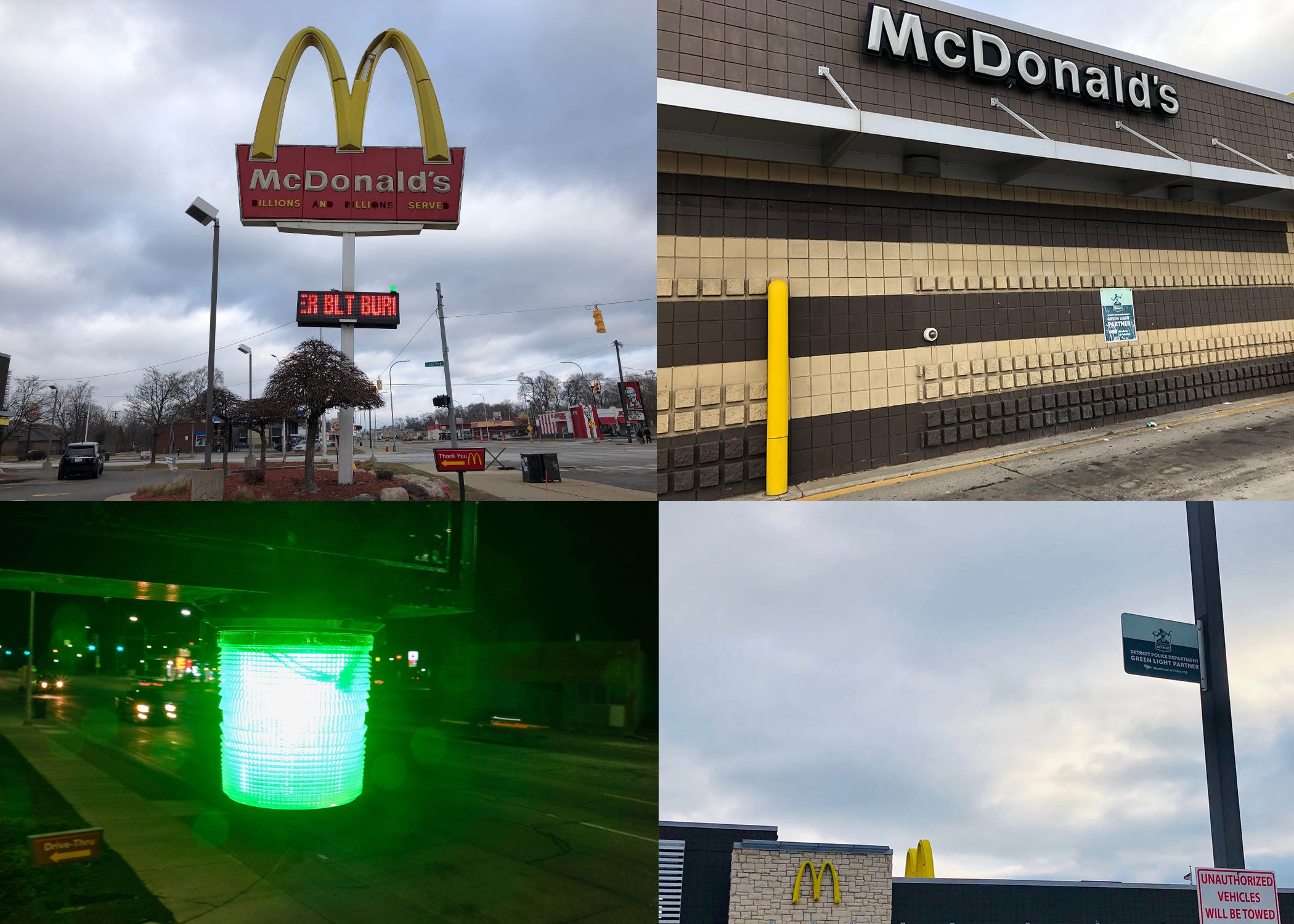 Detroit sues McDonald's owner for Green Light signs