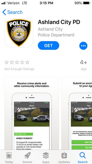 The Ashland City Police Department contracted with tip411 to launch an app to communicate with the public and receive anonymous tips.