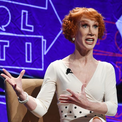 Comedian Kathy Griffin speaks at the 'How to Beat...