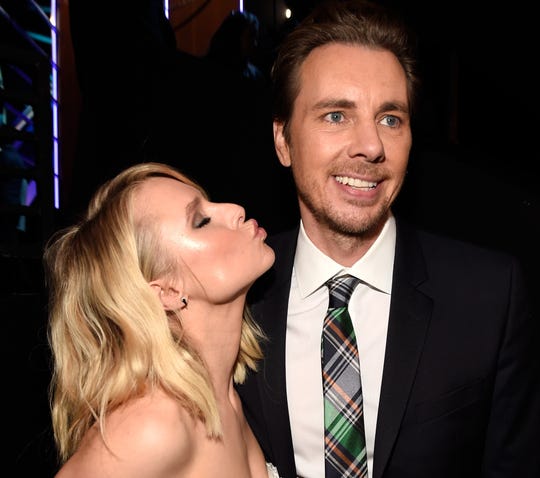 Kristen Bell and Dax Shepard being adorable, as they are.