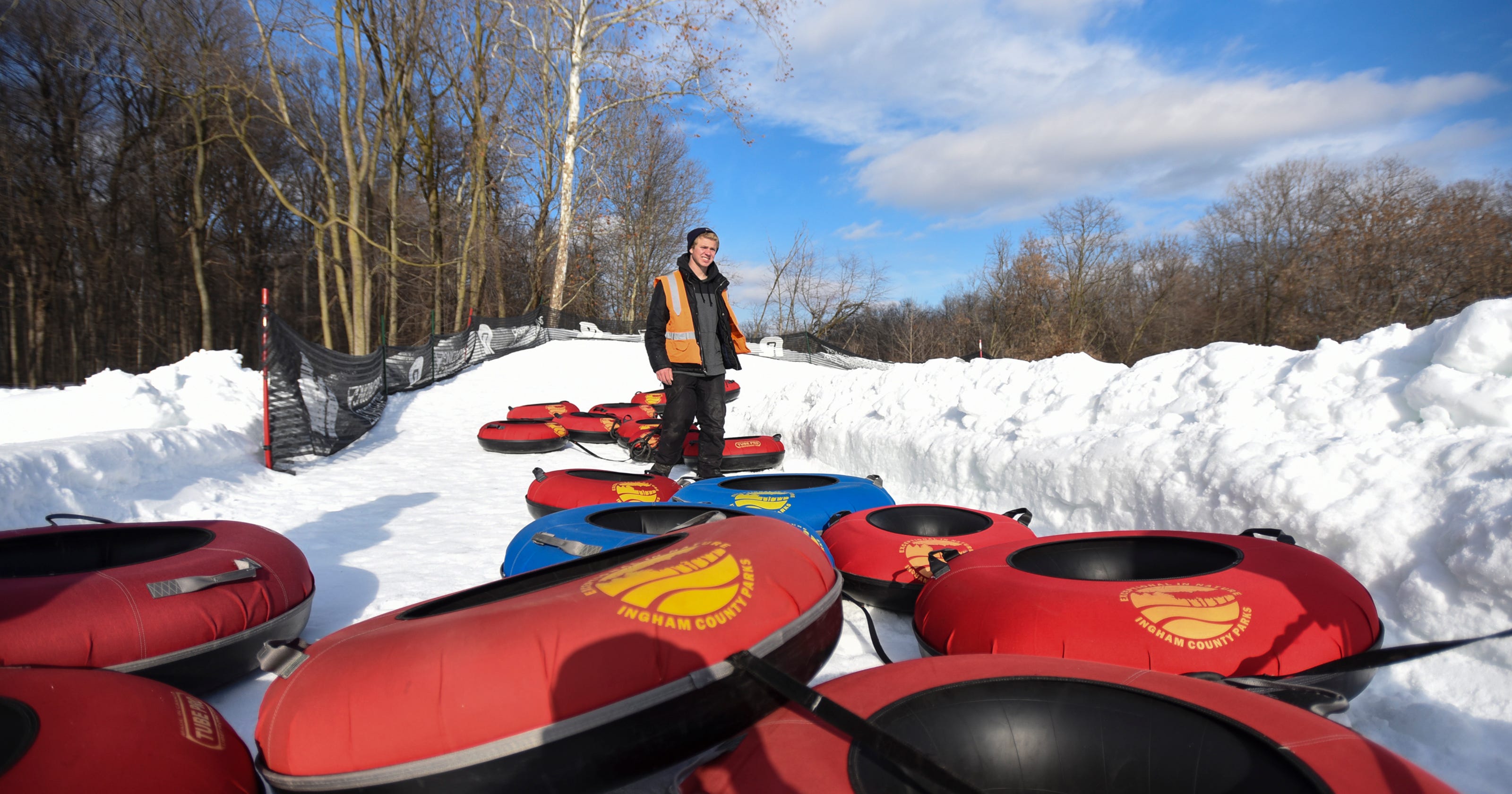 Snow tubing opens at Hawk Island County Park in Lansing
