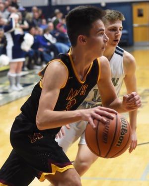 Michael Skadberg scored 10 points in the sectional championship loss to Zionsville.