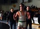 Tommy Chiellini of Pascack Valley celebrates his victory over Kieran Calvetti of Delbarton (not pictured) in the 182-pound final during the Sam Cali Battle for the Belt on Sunday, Jan. 6, 2019, in West Orange.