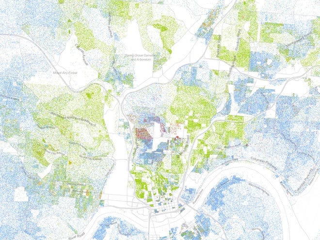 Map Shows Racial Diversity And Segregation In Cincinnati