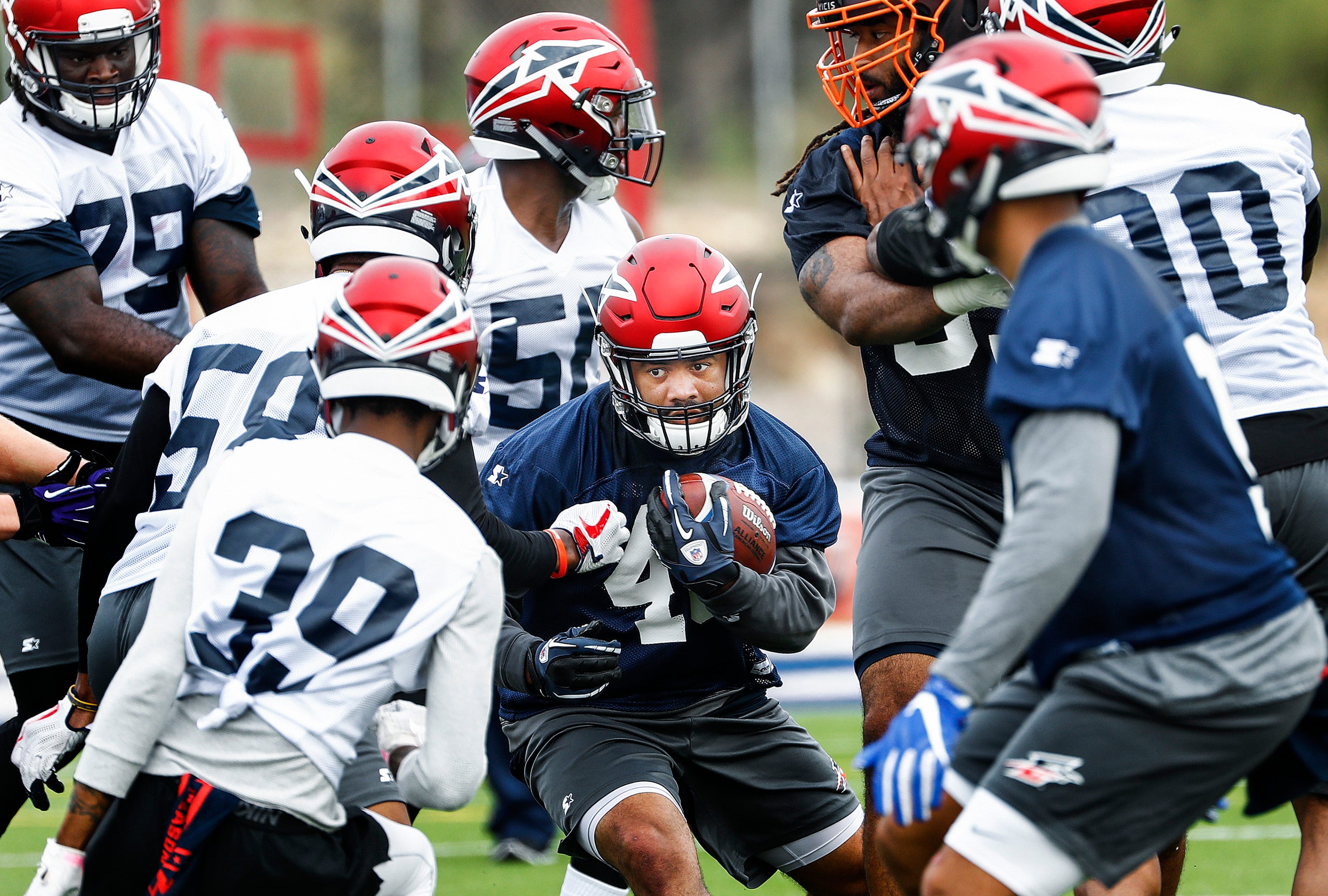 Mike Singletary likes energy, attitude at new AAF's first training camp