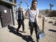 Volunteers Alexandra (R) and Ruth Degen walk after cleaning a restroom at Joshua Tree National Park on Jan. 4, 2019 in Joshua Tree National Park, California. Volunteers with 'Friends of Joshua Tree National Park' have been cleaning bathrooms and trash at the park as the park is drastically understaffed during the partial government shutdown.