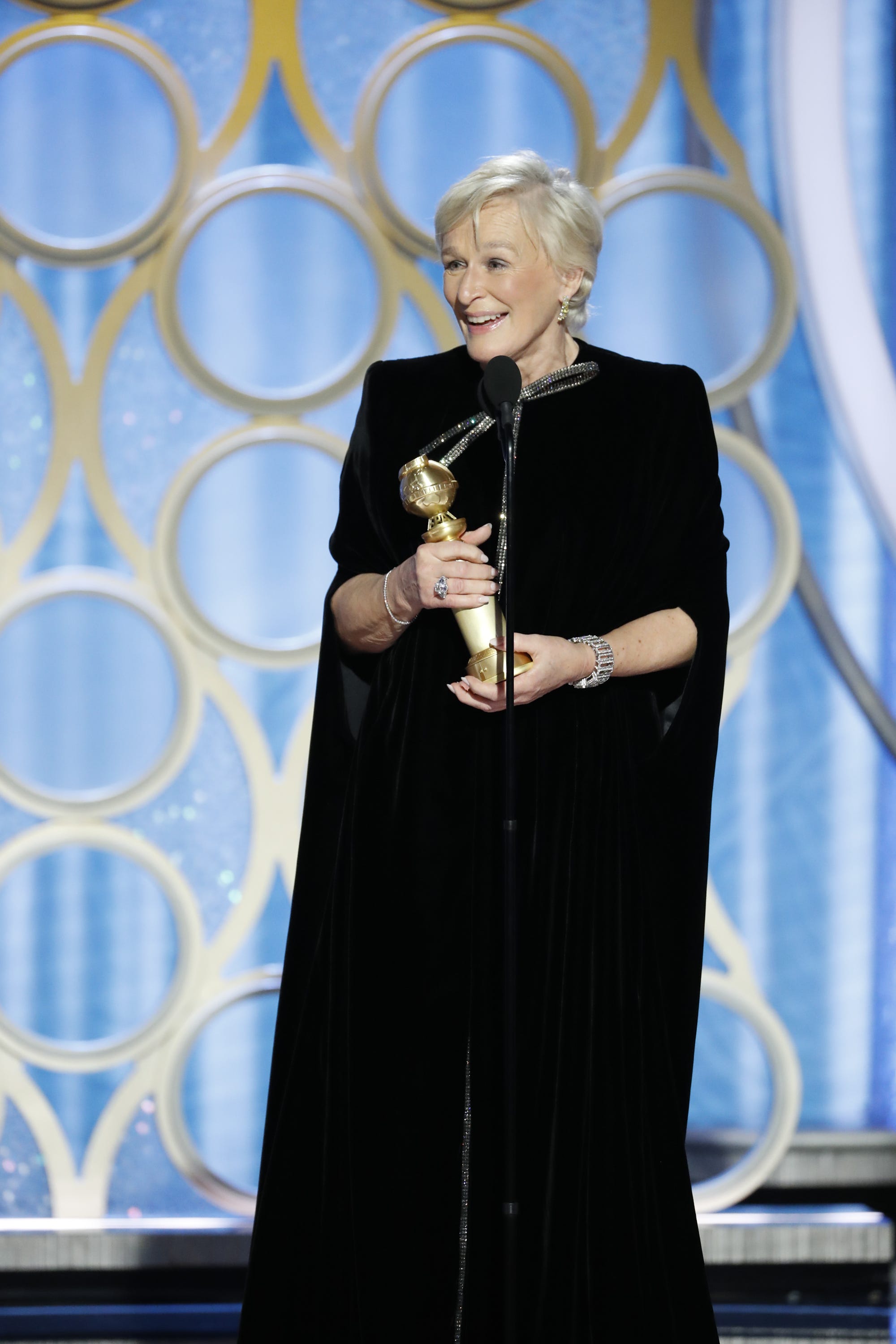 glenn close dress golden globes 2019