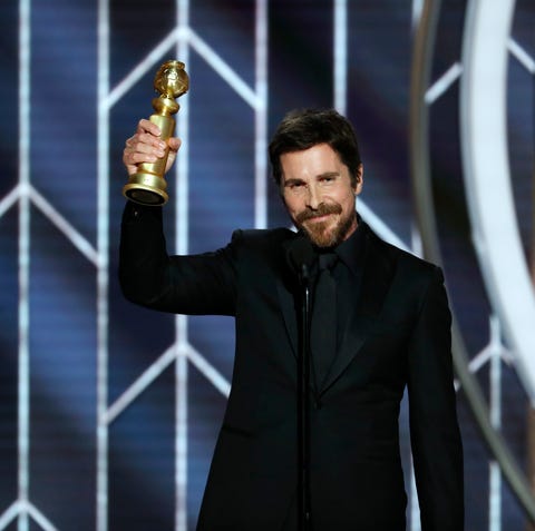 Christian Bale accepts the best actor for a...