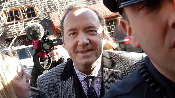 Actor Kevin Spacey arrives at district court on...