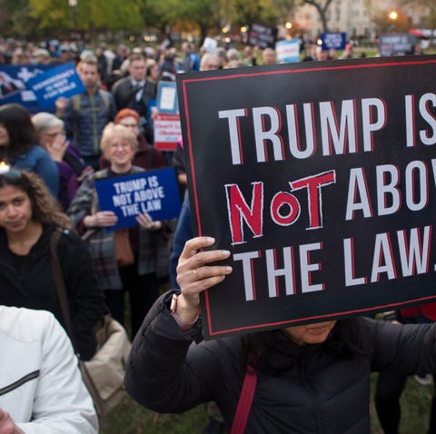 A protest in Washington, D.C., on Nov. 8, 2018.