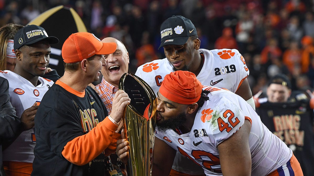 CLEMSON 2019 NATIONAL CHAMPIONSHIP ROSTER visual data 7