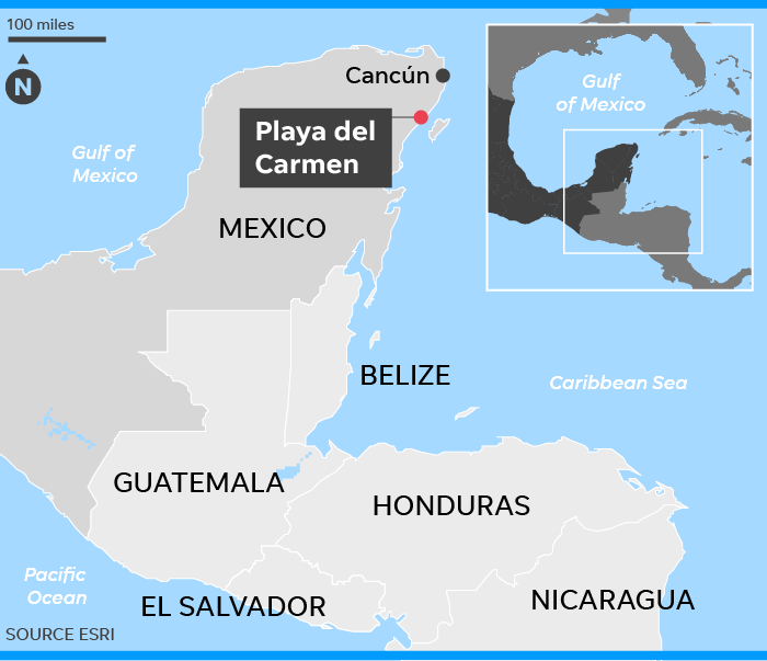 playa carmen del mexican shooting resort bar mexico dead warning issues town usa travel