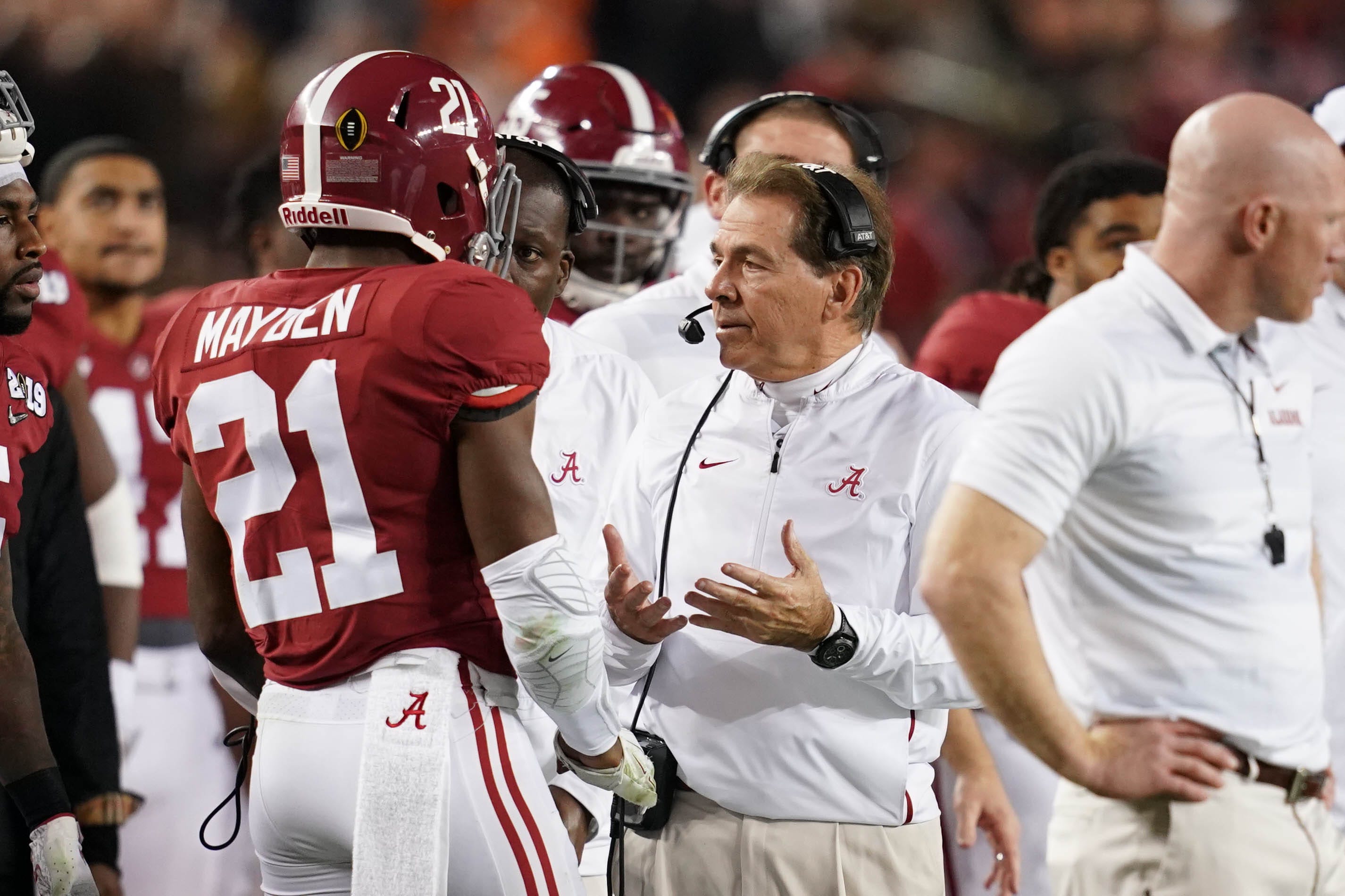 Alabama coach Nick Saban recruiting at Sebastian River on Wednesday Alabama coach Nick Saban recruiting at Sebastian River on Wednesday
