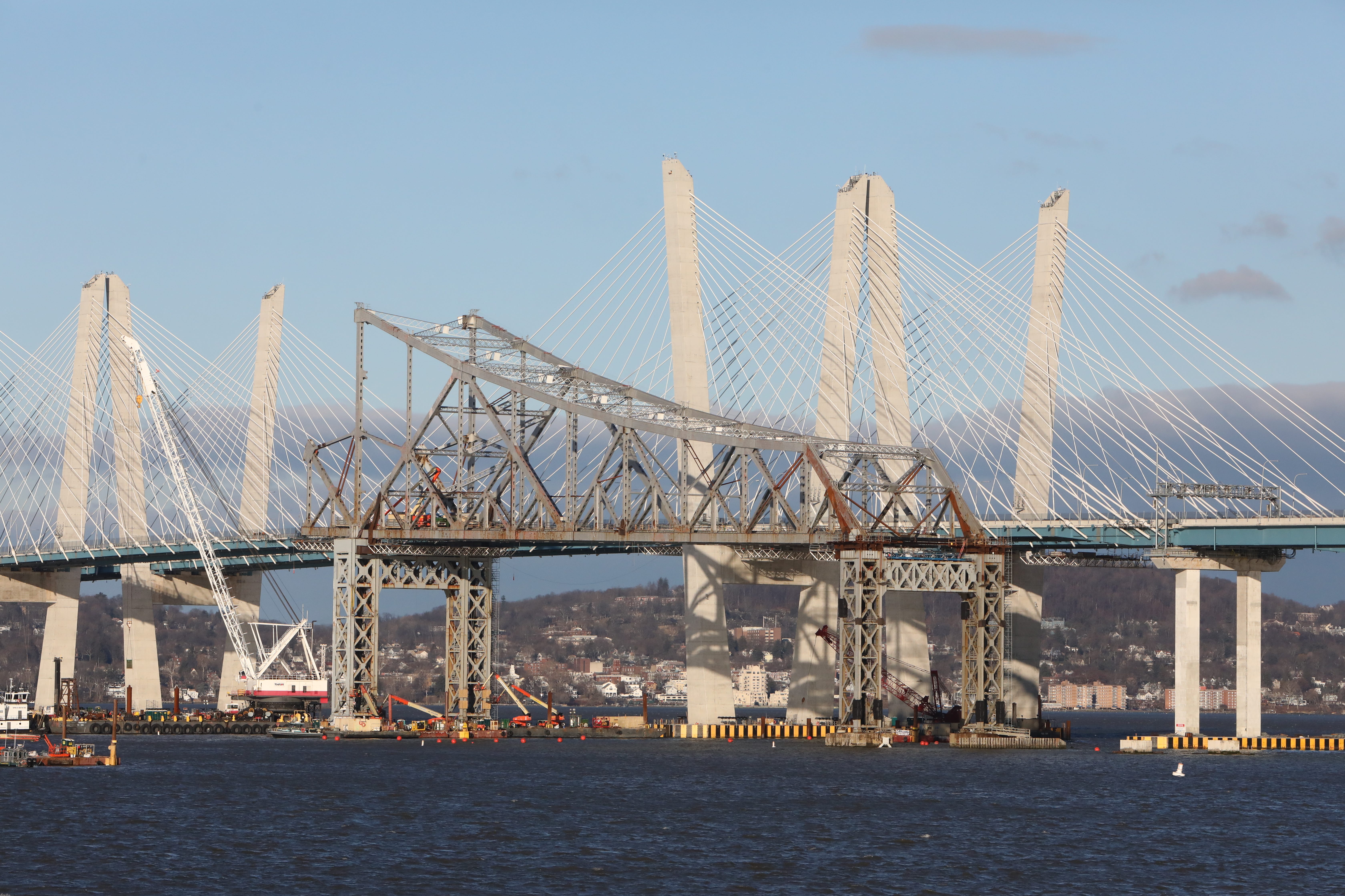 Tappan Zee Bridge demolition by explosives timeline