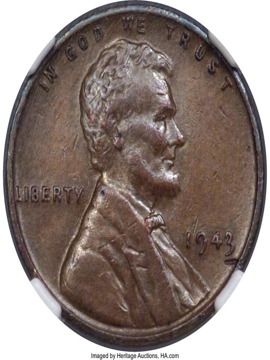 01 1943 Bronze Lincoln Cent