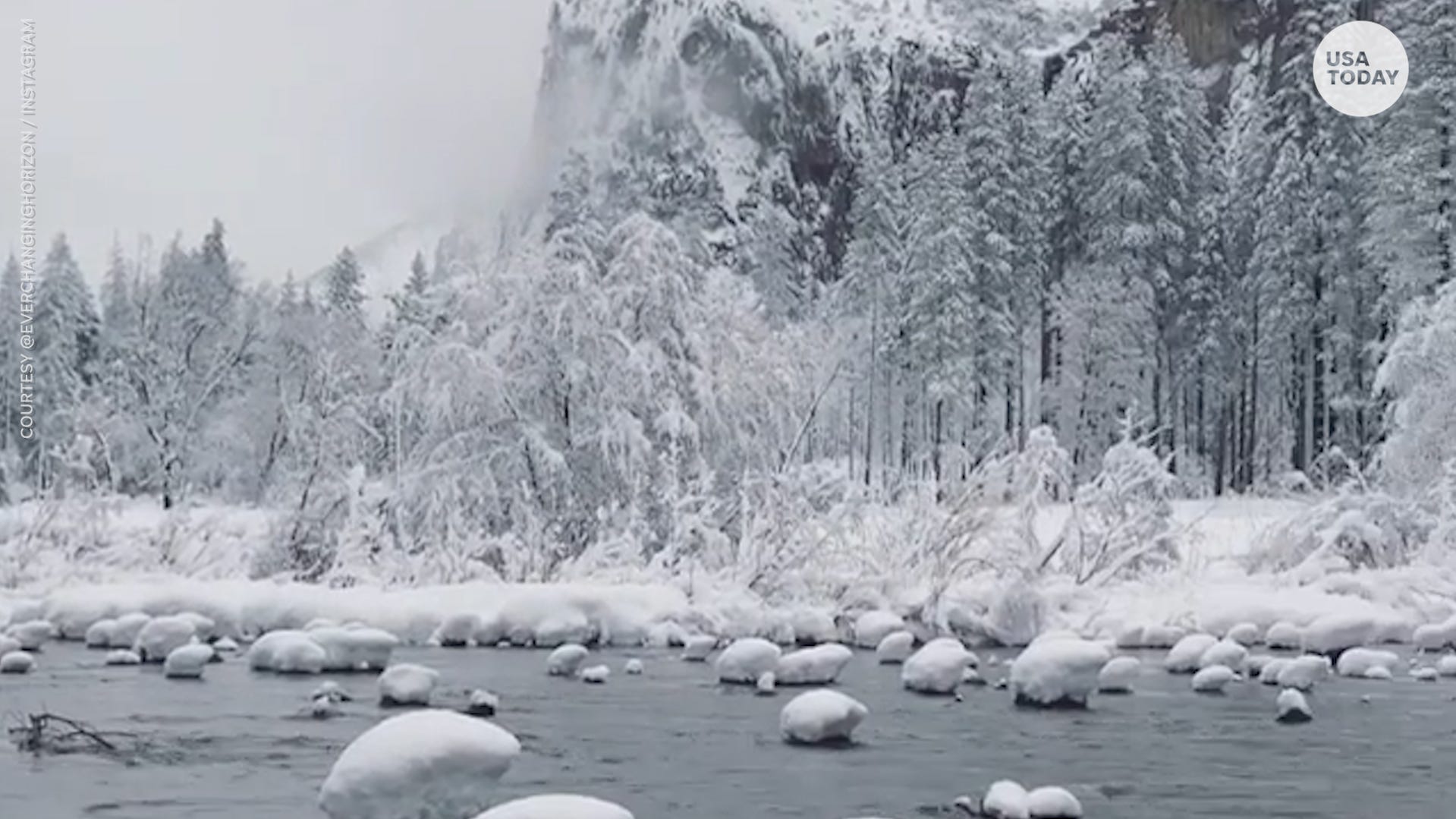 Yosemite National Park Looks Like Narnia Covered In Winter Snow
