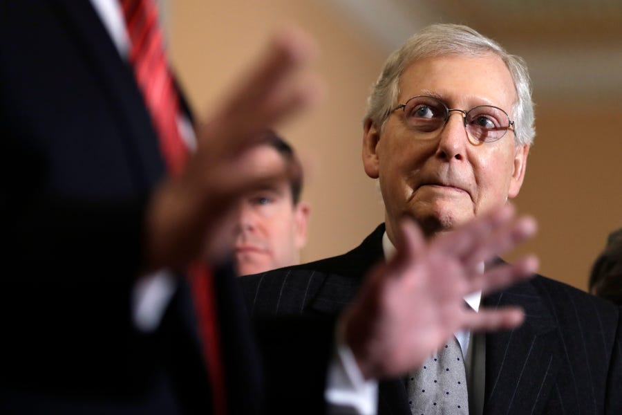 Senate Majority Leader Mitch McConnell opposes slavery reparations.