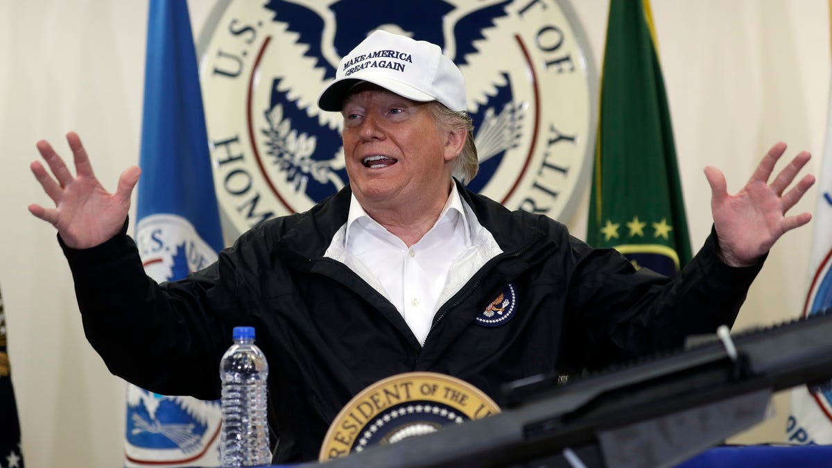 President Donald Trump speaks at a roundtable on immigration and border security at U.S. Border Patrol McAllen Station, during a visit to the southern border, Thursday, Jan. 10, 2019, in McAllen, Texas.