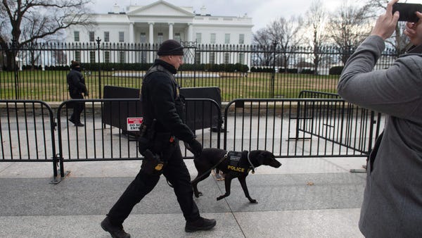 Members of the US Secret Service Uniformed...