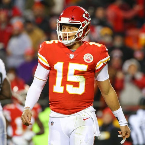 Kansas City Chiefs quarterback Patrick Mahomes...