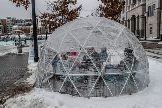 Lounge inside these heated igloos in Westfield and Carmel