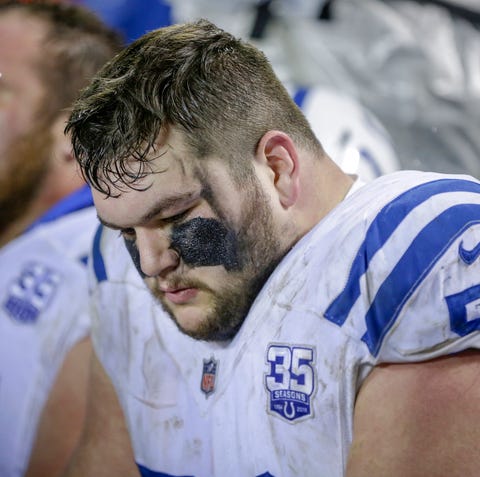 Indianapolis Colts offensive guard Quenton Nelson...