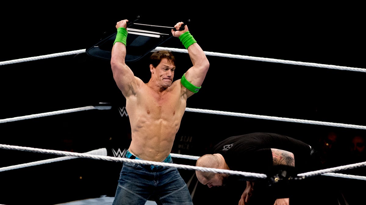John Cena, Glenn Jacobs at WWE Live! in Knoxville