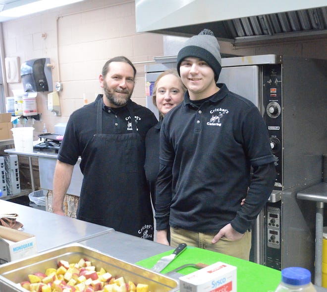 James (left), Kaaren and Lealand Randel own and operate Cricket's Catering in Dell Rapids.