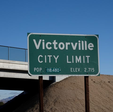 After Hesperia, Victorville is the last city touri
