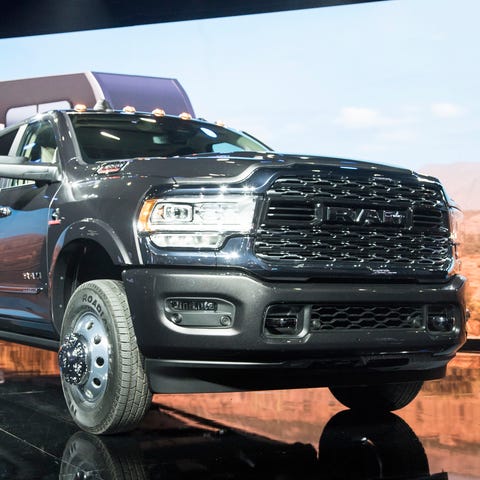 Ram debuts the 2019 3500 heavy duty truck during...