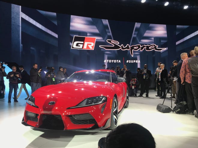 Toyota revives the Supra for the 2019 Detroit auto show at Cobo Center.
